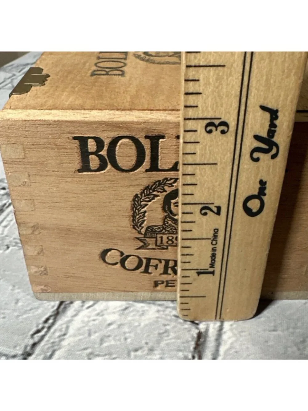 Bolivar Cofradia Petit Empty Wood Cigar Box 5
